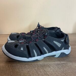 Women’s Eddie Bauer Blakely Size 6 Leather Hiking Water Bungee Shoes Sandals